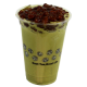 red bean matcha milk tea 日式红豆抹茶